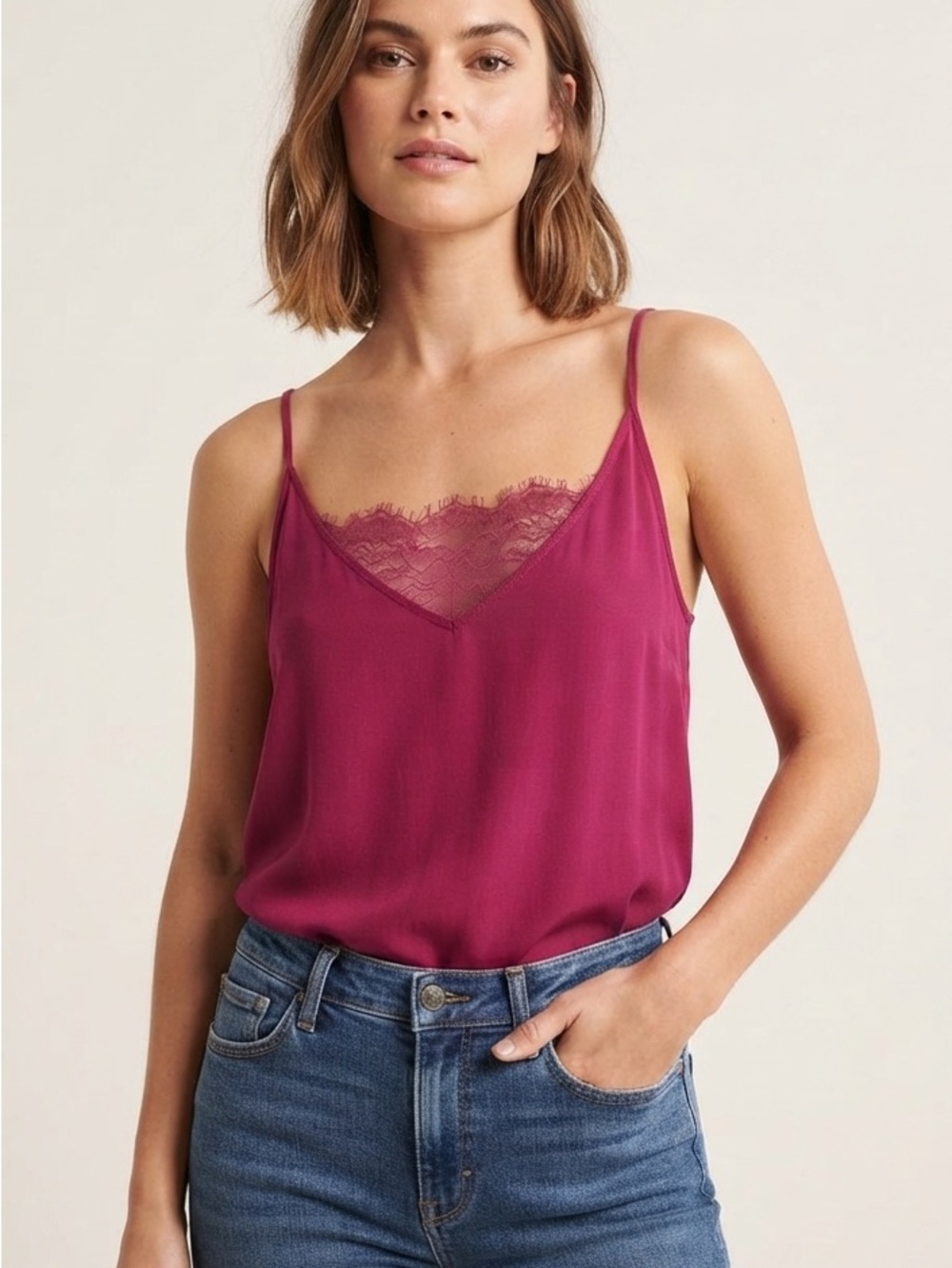 NWT Free People (Intimately) Lace
Inset Cami Size XS
